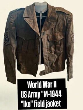 USAF Crossover Wool Ike Jacket - WWII 84th Infantry Patches 34R